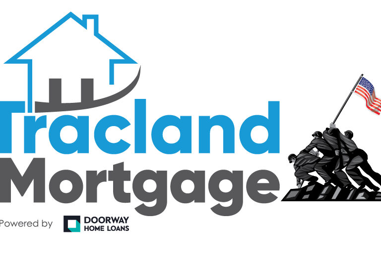 Tracland lender and mortgage military logo